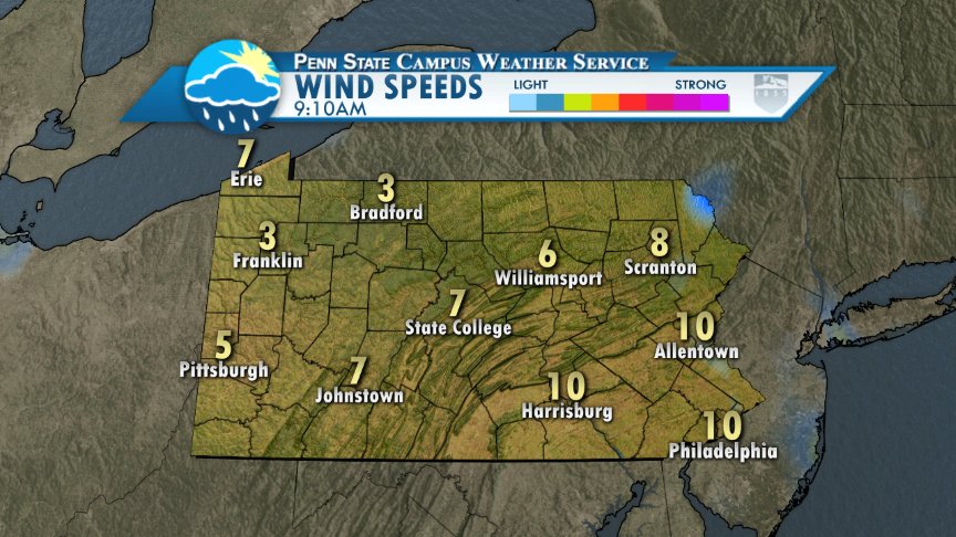 PA Wind Speeds